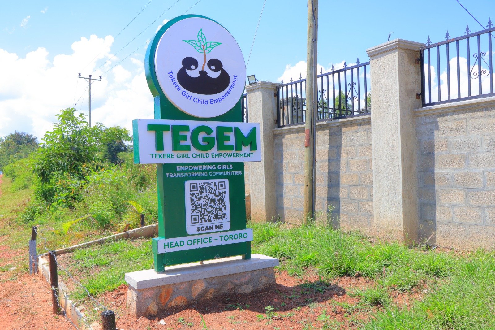 TEGEM signpost marking the entrance to the Tororo head office